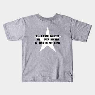 All I Ever Wanted, star, black Kids T-Shirt